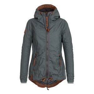 Naketano Women's Active Hooded Utility Outdoor Jacket Brave New World Size Small
